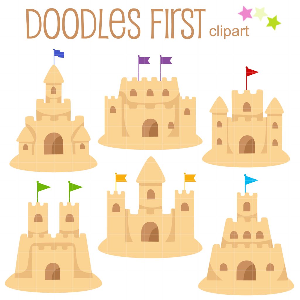 Sand Castle Clip Art Set – Daily Art Hub // Graphics, Alphabets & SVG