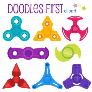 Fidget Spinner Clip Art Set – Daily Art Hub    Graphics, Alphabets & Svg