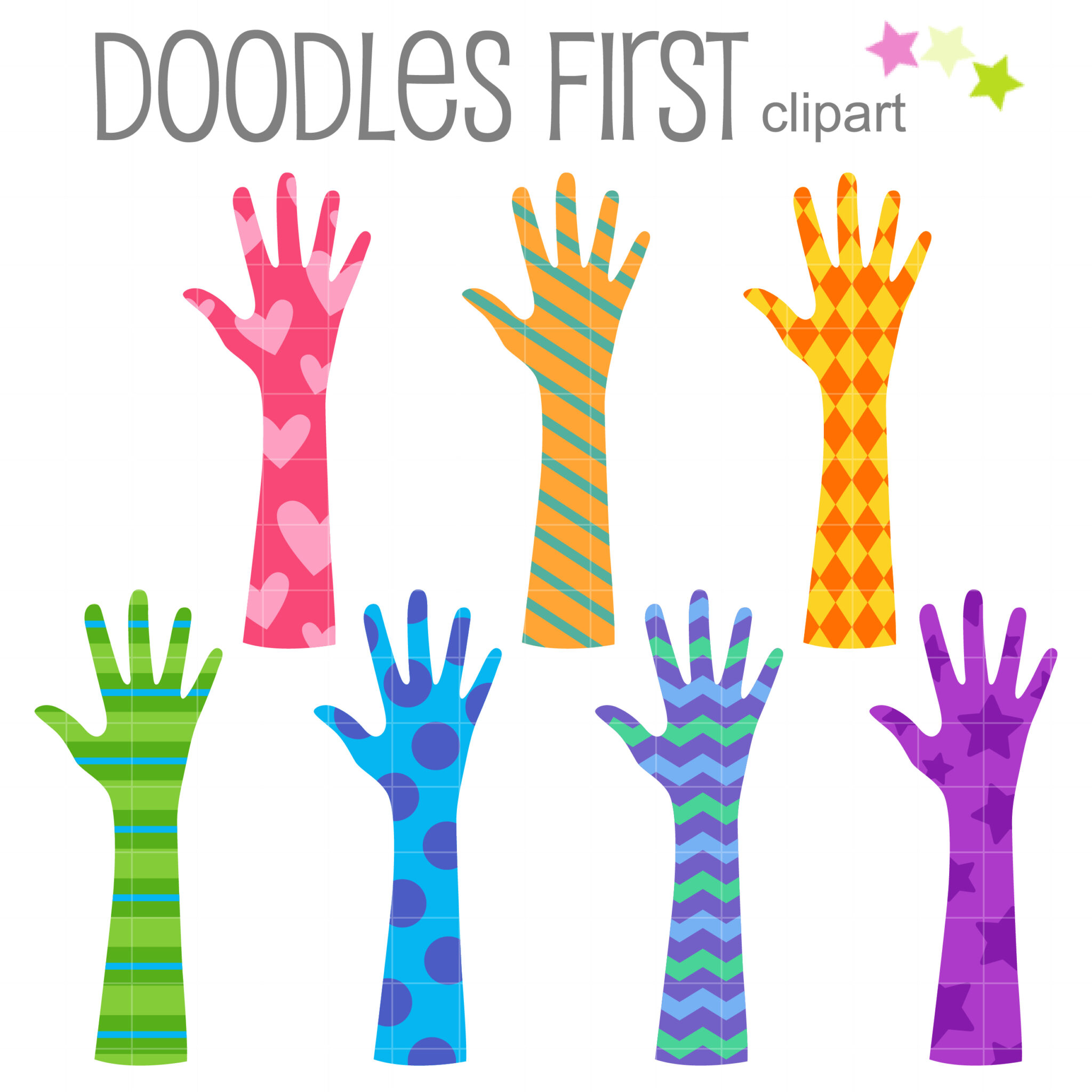 Hand And Arms Pattern Art Set Daily Art Hub Graphics Alphabets SVG