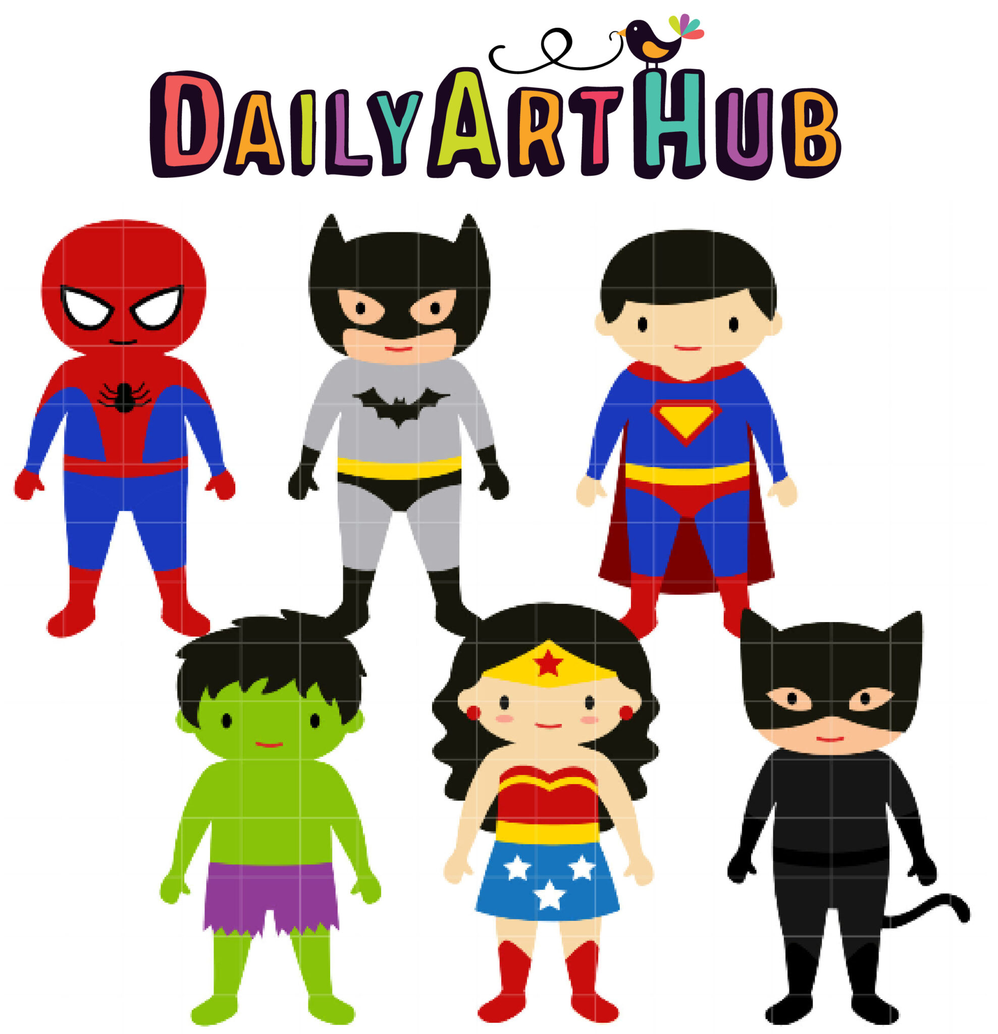 Chibi Boy Faces Clip Art Set – Daily Art Hub // Graphics