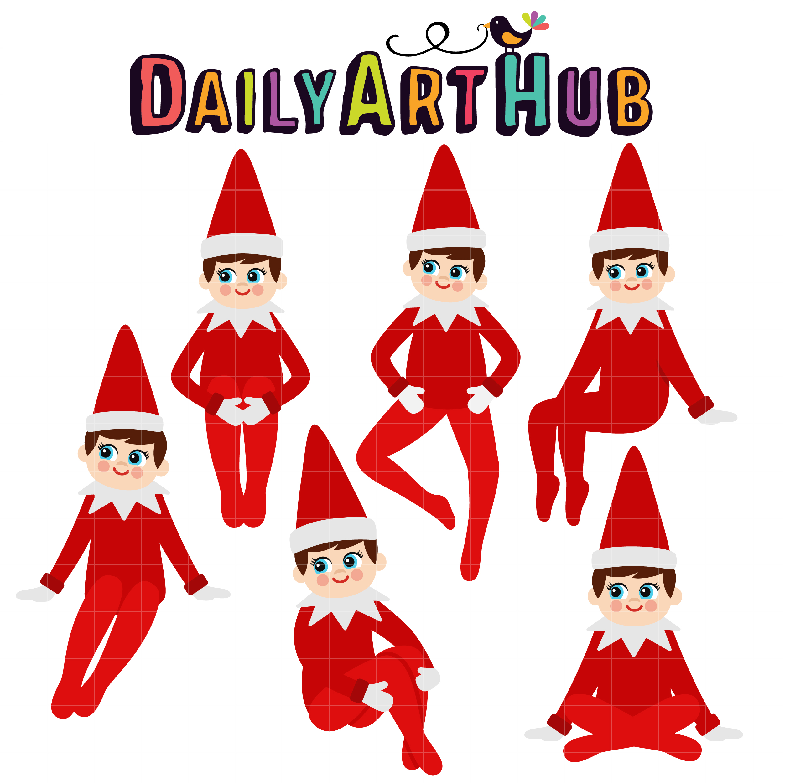 Elf In The Shelf Clip Art Set Daily Art Hub Free Clip Art Everyday