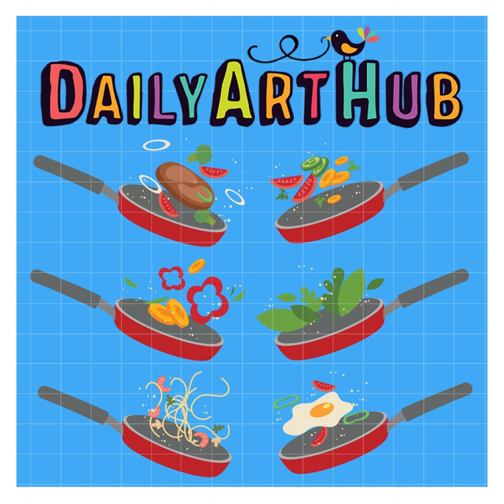 Healthy Food Cooking Clip Art Set – Daily Art Hub // Graphics