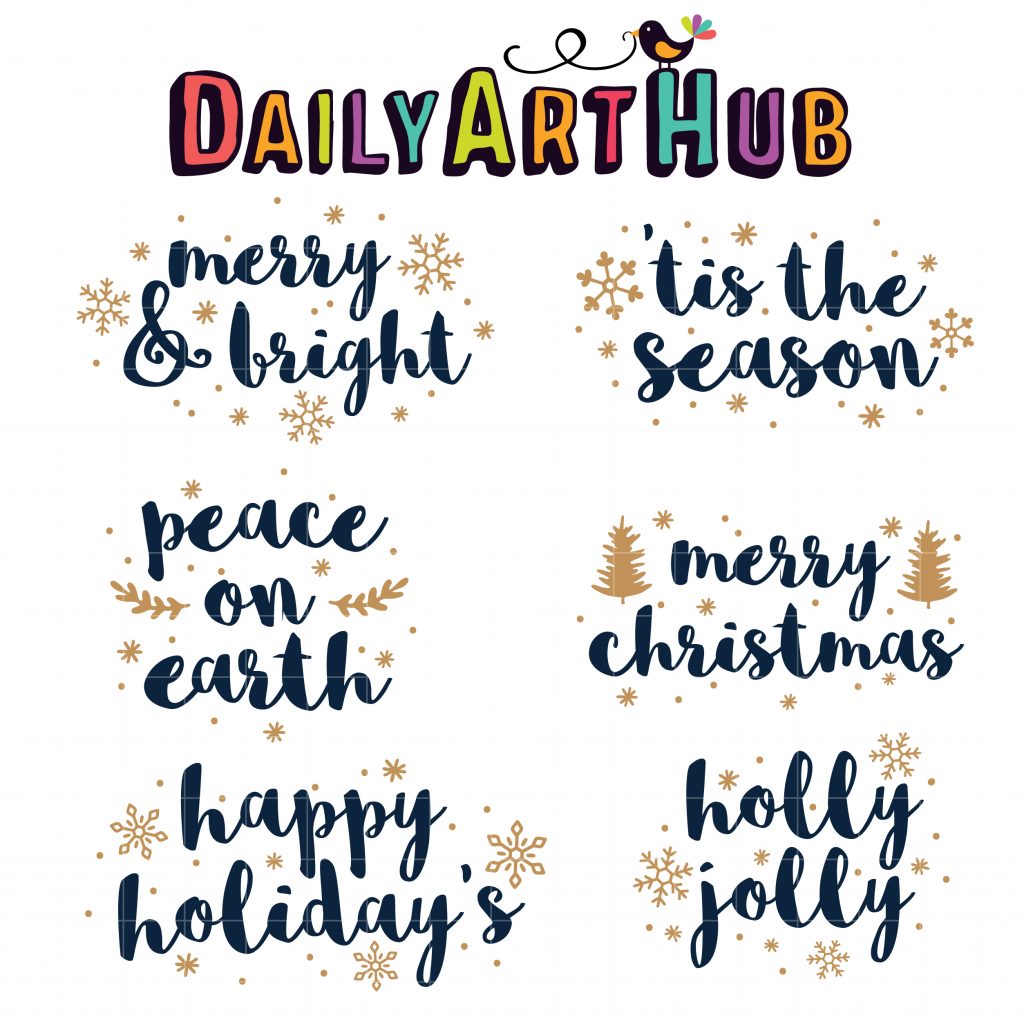 Holiday Expressions Clip Art Set Daily Art Hub // Graphics, Alphabets