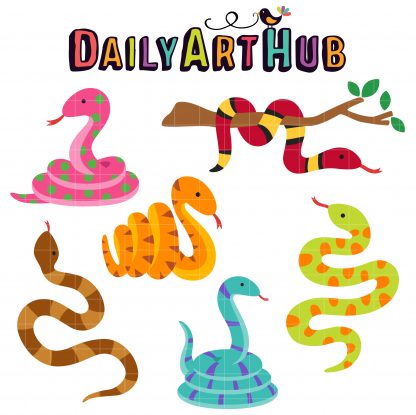 Slithering Snakes Clip Art Set – Daily Art Hub – Free Clip Art Everyday