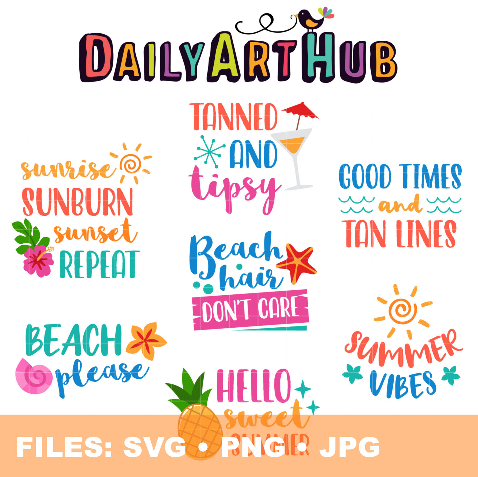 Summer Vibes Graphics Svg Png And Jpg For Commercial Or Personal Use 