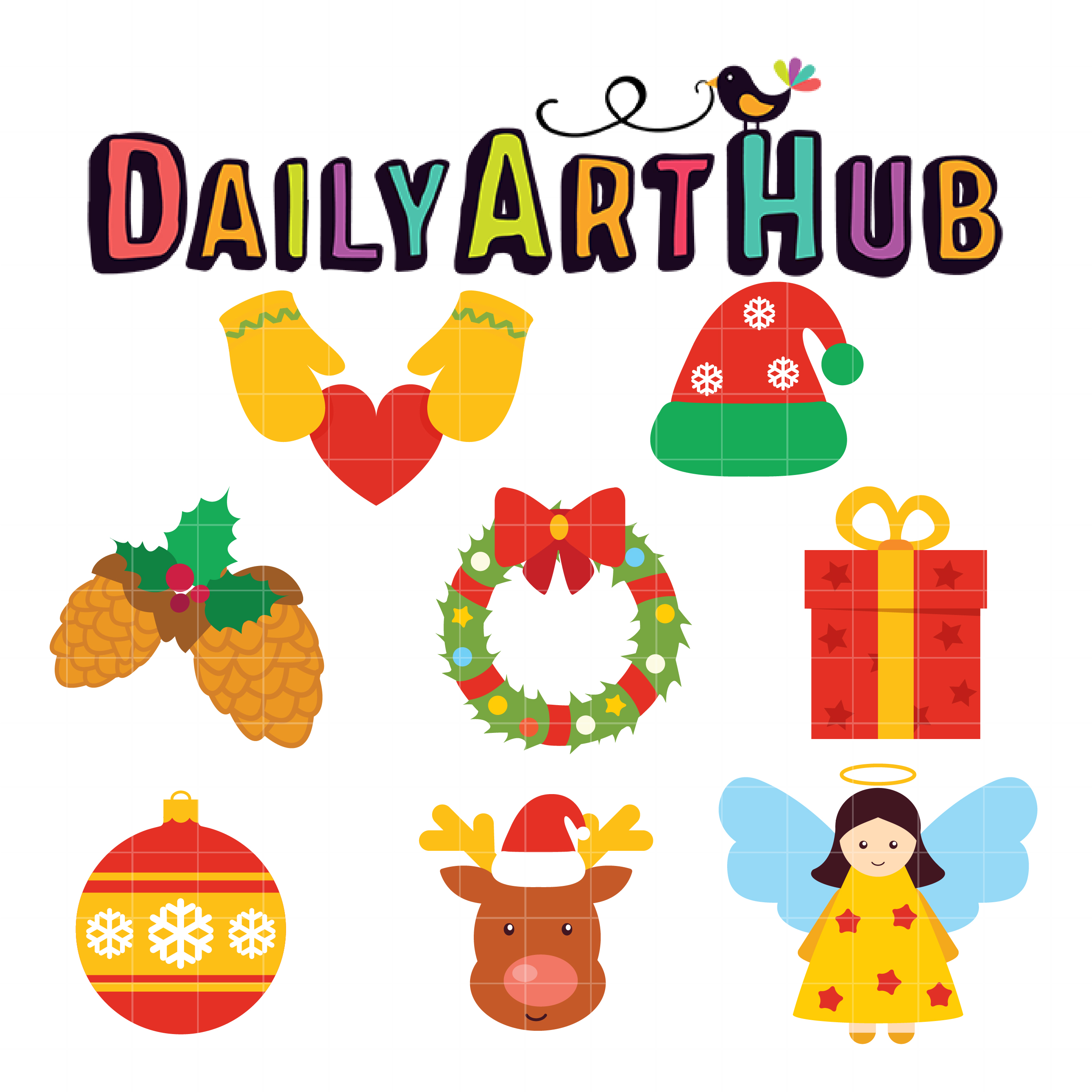 Christmas Holiday Clip Art Set – Daily Art Hub – Free Clip Art Everyday