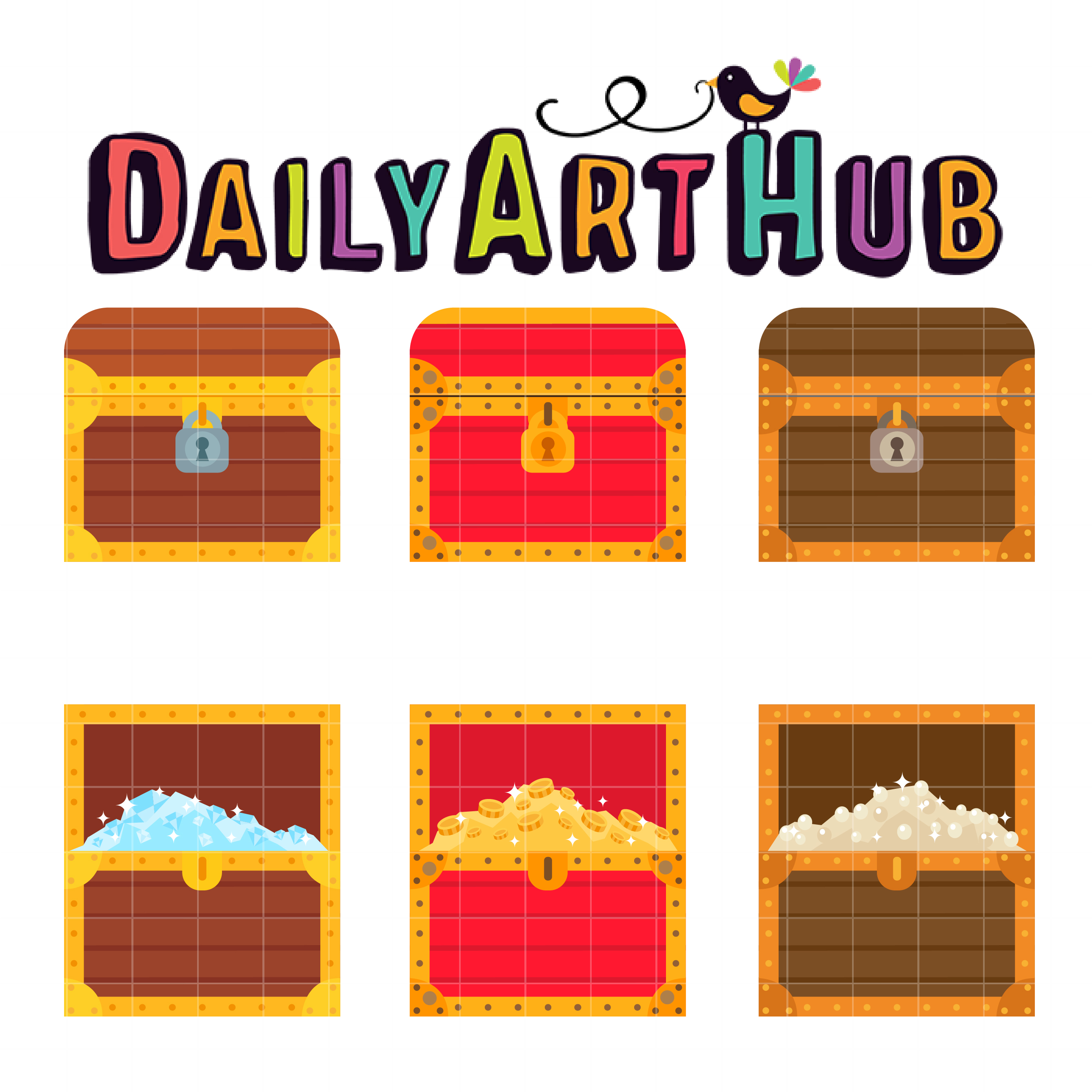 Treasure Chest Collection Clip Art Set – Daily Art Hub – Free Clip Art ...