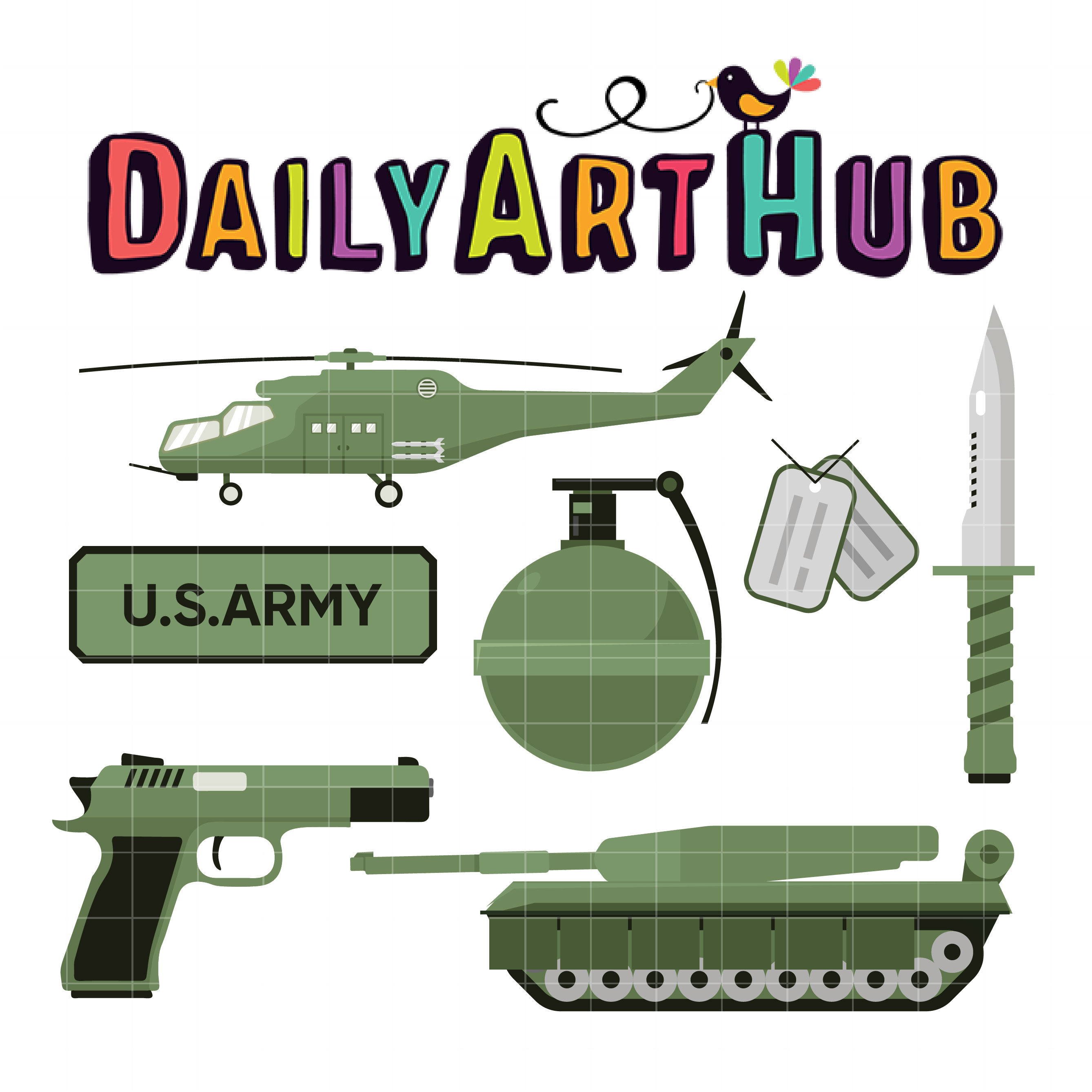 Army Soldier Collection Clip Art Set Daily Art Hub Free Clip Art