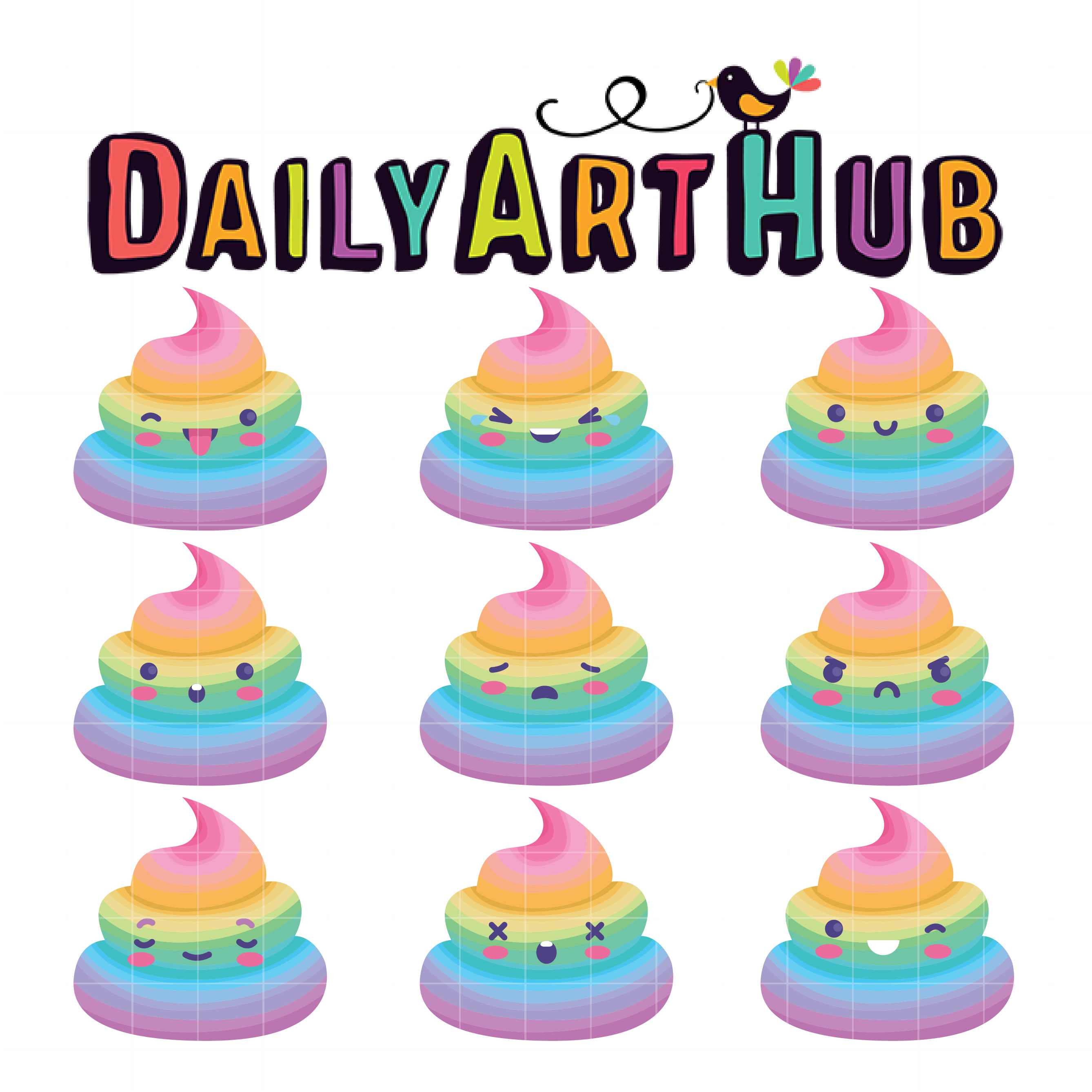 Download Rainbow Pony Unicorn Poop Clip Art Set Daily Art Hub Free Clip Art Everyday