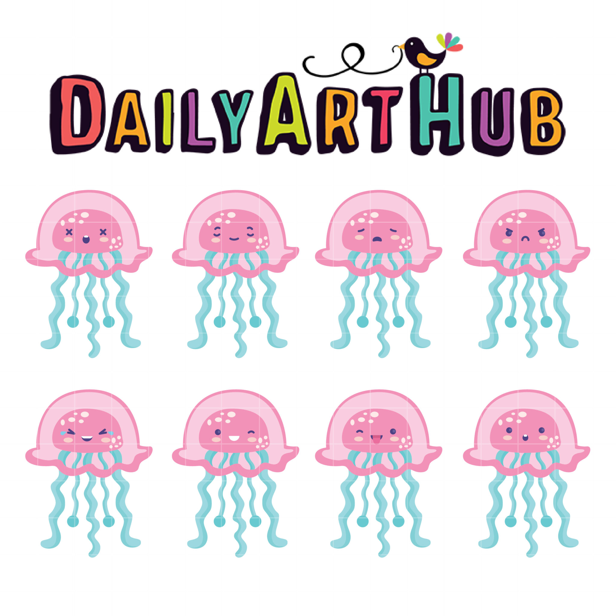 cute jellyfish clip art