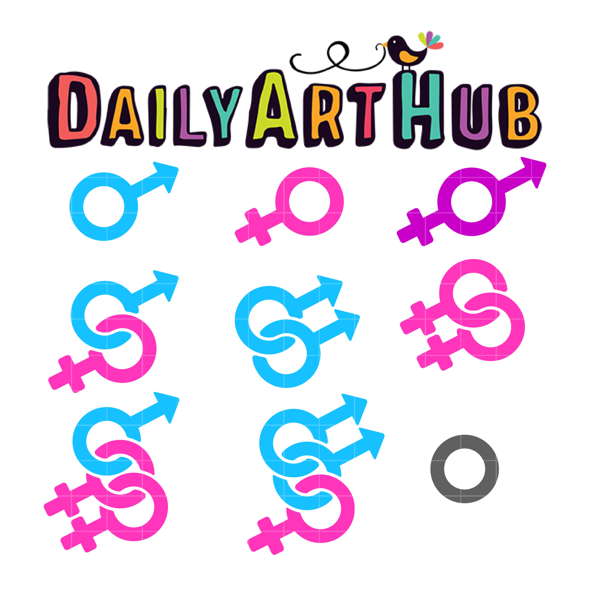 male and female symbols clip art