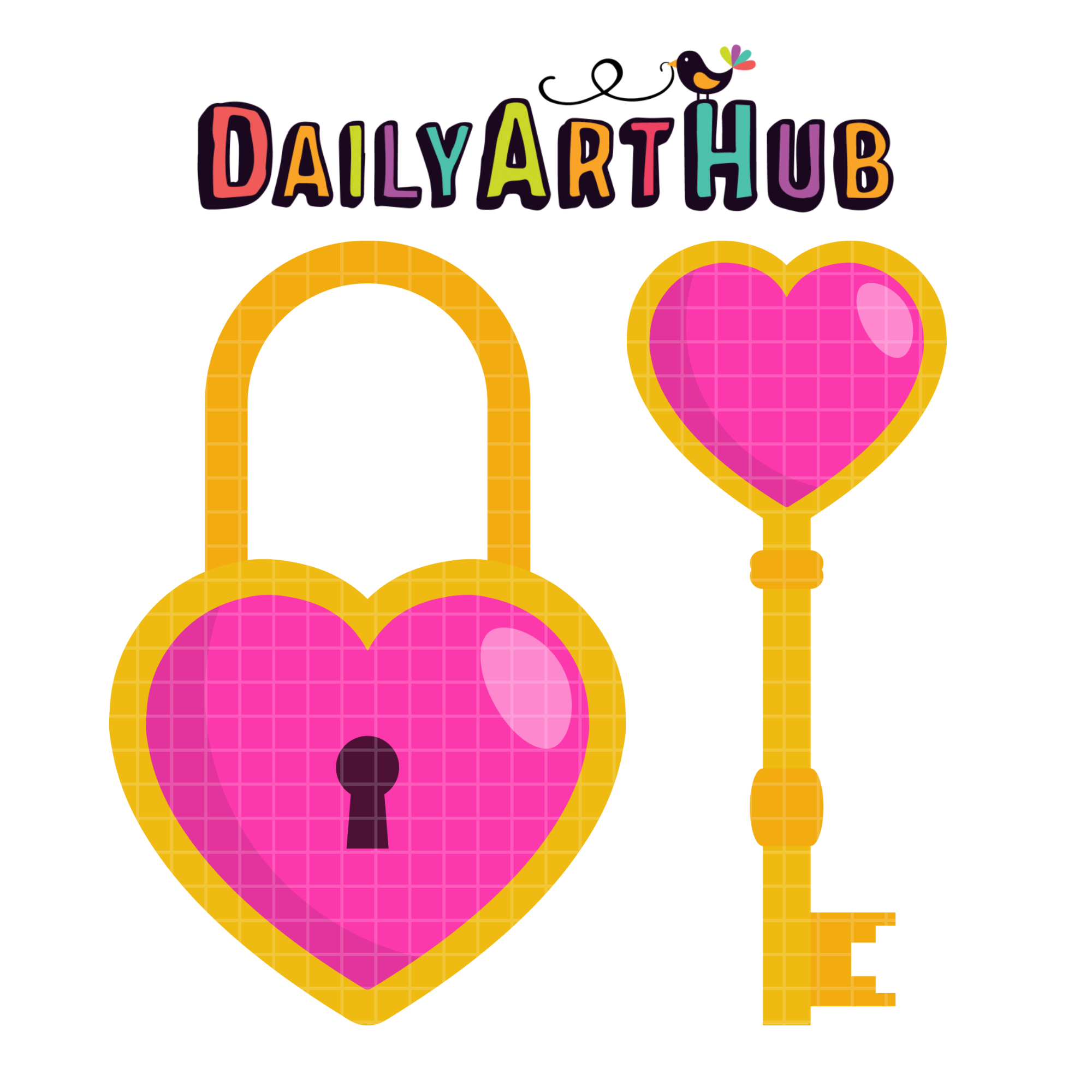 heart key clip art