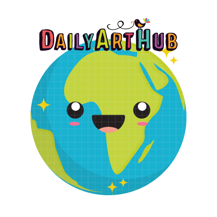 Happy Earth Clip Art