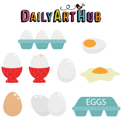 Egg Collection Clip Art Set