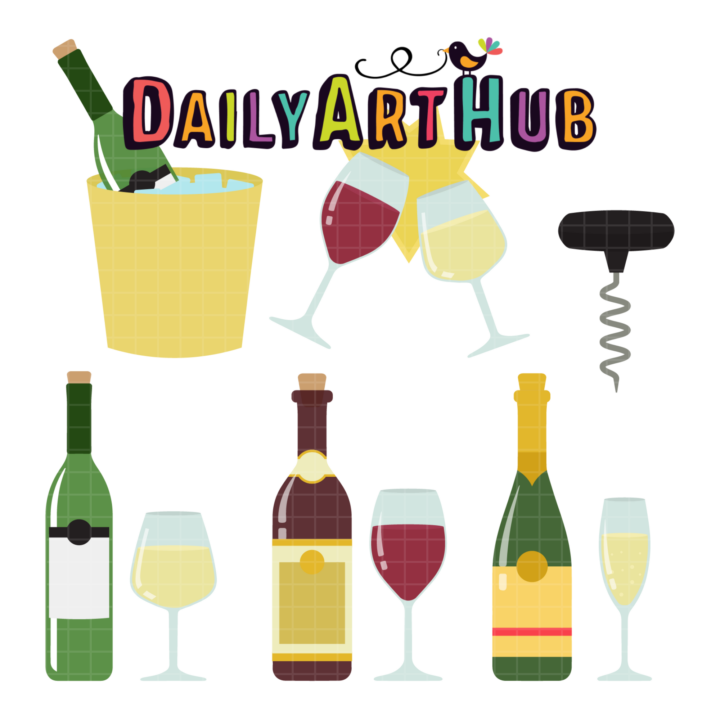 Wine Clip Art Set